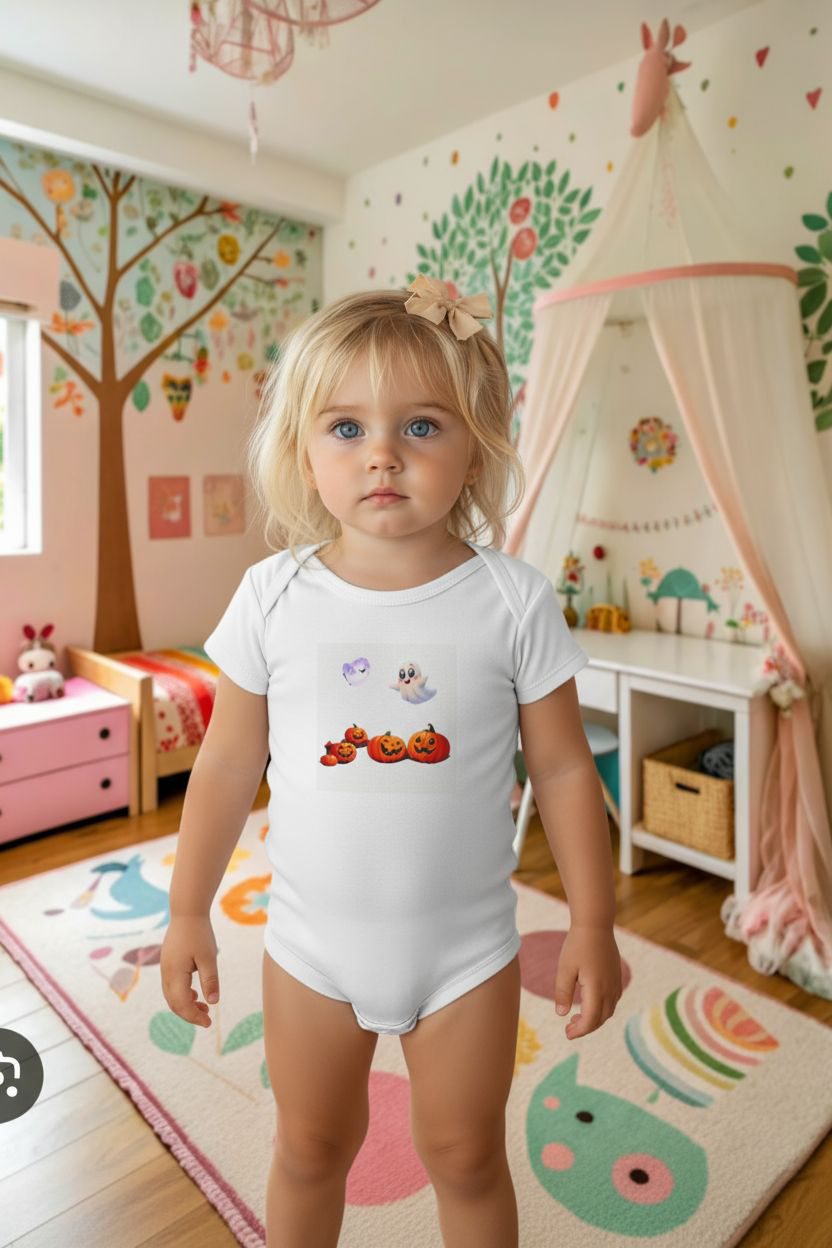 Baby Bodysuit - Kiddies Loves Halloween Design