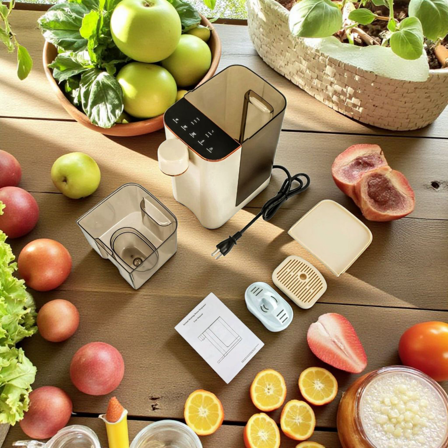 Instant Hot Water Dispenser - 3L Electric Tea Kettle with 3-Second Heating