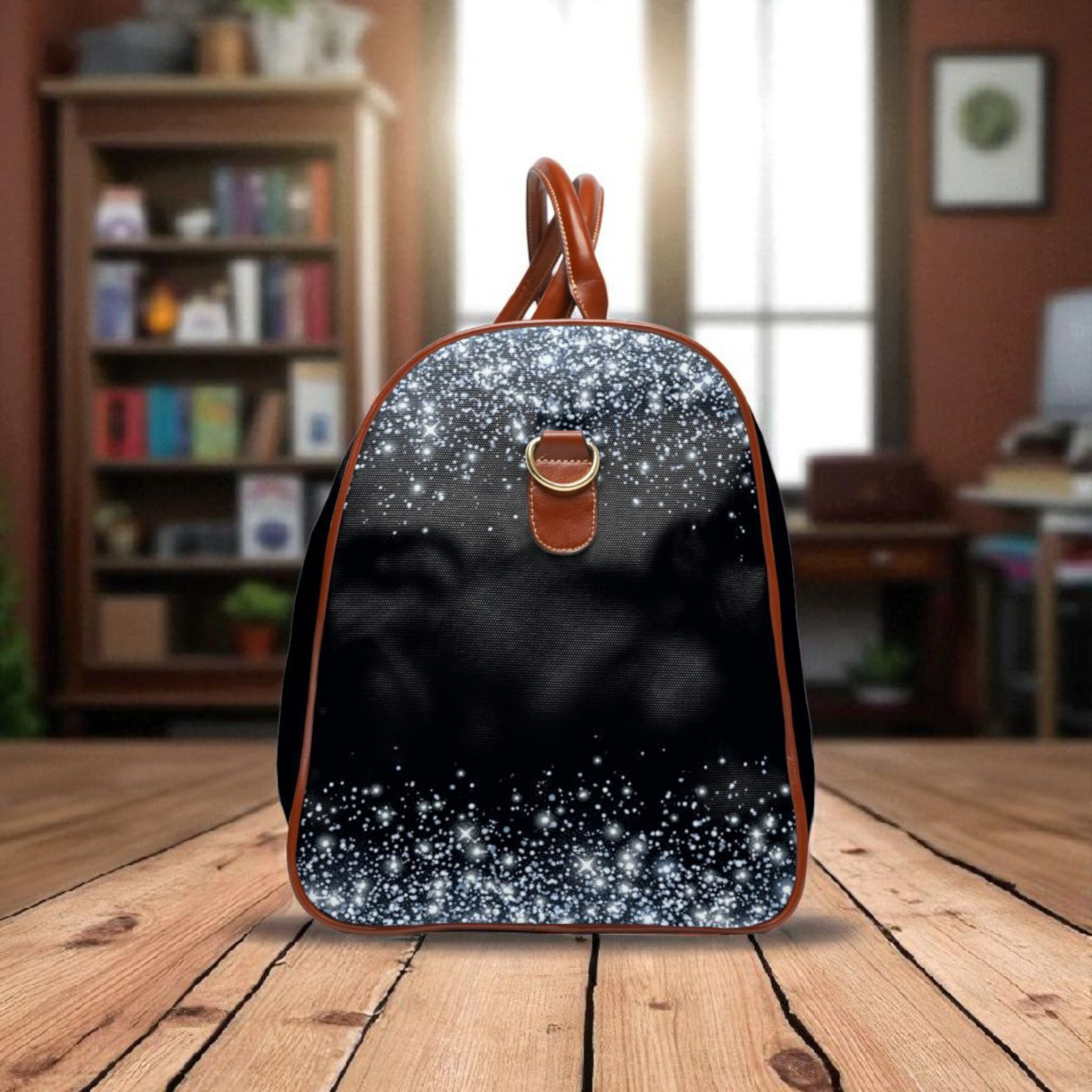 Galactic Waterproof Travel Bag, Adventure Travel, Personalized Luggage, Weekend Getaway, Stylish Gym Bag, Holiday Gift