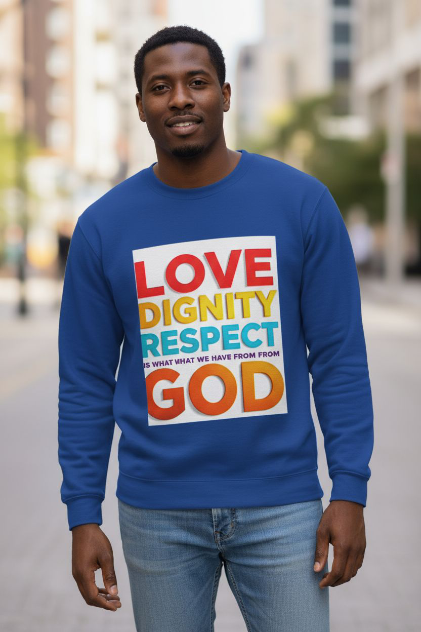Colorful Inspirational Crewneck Sweatshirt, Motivational Gift, Unisex Crew Neck Top, Cozy Apparel, Spiritual Wear, Everyday Comfort