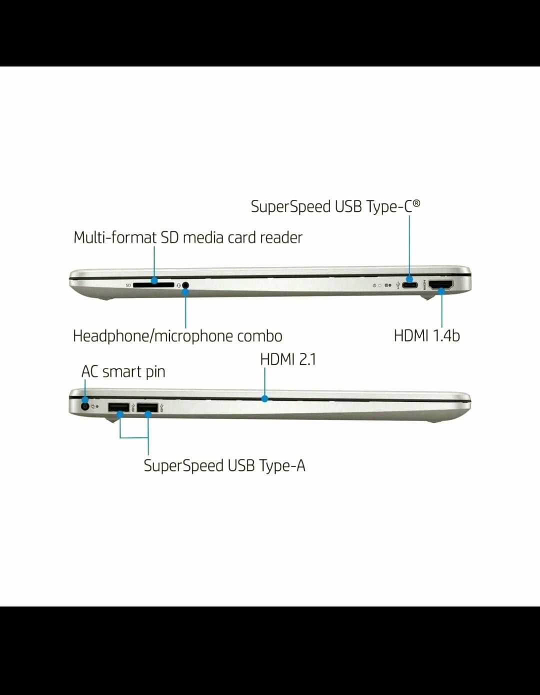 HP 15.6" HD Touchscreen Laptop,Intel Core i3-1215U,32GB RAM,2TB SSD,lntel UHD Graphics,Windows 11 Home,Silver