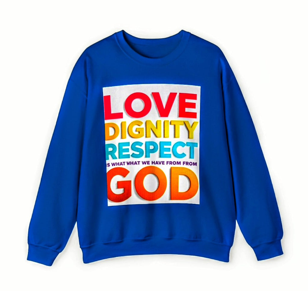 Colorful Inspirational Crewneck Sweatshirt, Motivational Gift, Unisex Crew Neck Top, Cozy Apparel, Spiritual Wear, Everyday Comfort