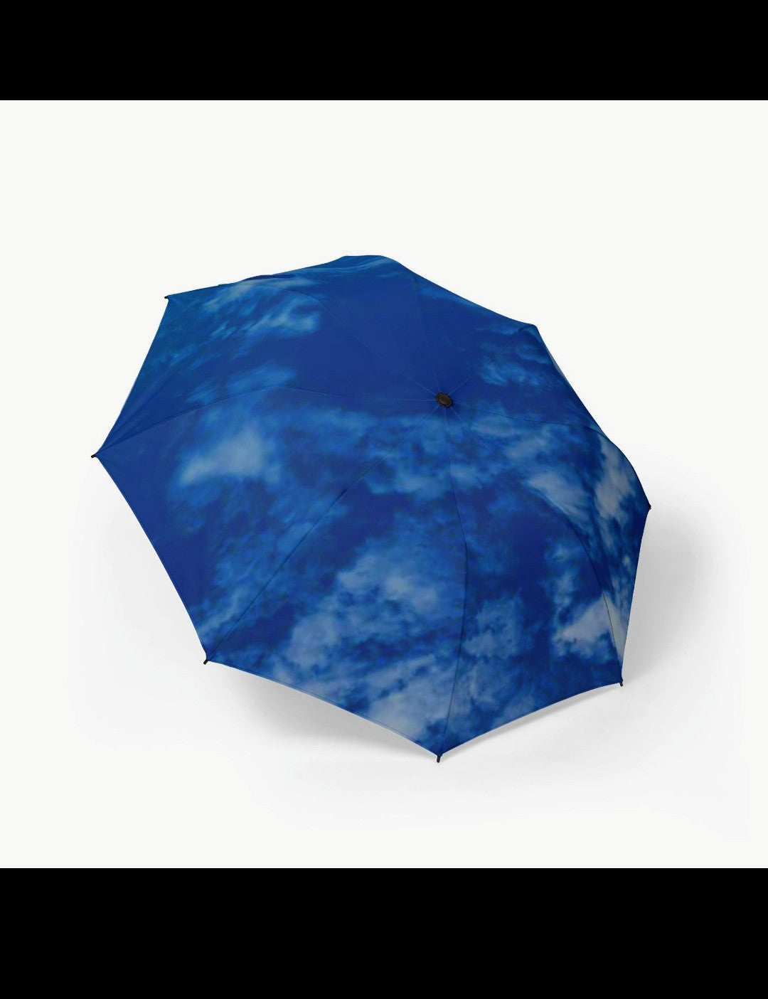 Umbrella Blue Sky Semi-Automatic Foldable Umbrella